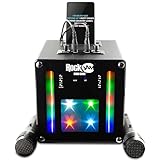 RockJam Singcube 5-Watt-Bluetooth-Karaoke-Maschine mit zwei Mikrofonen,...