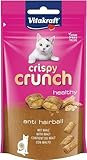 Vitakraft Crispy Crunch, knusprige Snackkissen gefüllt mit Malz, Katzensnack,...