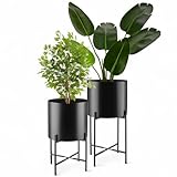 tectake® Pflanzenständer 2er Set, Blumenständer, Metall Blumentopf,...