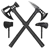 Set 2 Äxten 1x M48 Tactical Tomahawk mit Sanddorn - 1x Survival-Axt mit Hammer...