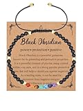 Zysta 7 Chakra Armband Verstellbar Echte Steine Armbänder Heilsteine Yoga...