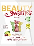 BeautySweeties Saure Katzen 125 g | Fruchtig-saure & vegane Fruchtgummi-Katzen...