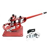 Wiltec Kompaktes Biegegerät 255 x 1250 x 235 mm, Biegemaschine für Flachstahl,...