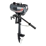 TESUGN 3.5PS Außenbordmotor Benzinmotor, 4-Takt 49cc Aussenborder Benzinmotor...