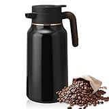 Thermoskanne Edelstahl, 2 L Premium Isolierkanne, Edelstahl Doppelwandige,...
