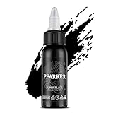 PFARRER Tattoo Farbe Black 1oz(30ml) Vegan-Friendly USA Standard Pigment Tattoo...