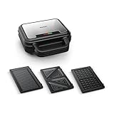 Tefal Ultracompact 3-in-1 Sandwich-Waffel-Panini Kombigerät,...