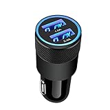 Zigarettenanzünder USB Ladegerät, AILKIN 3.4A Auto Ladegerät 2-Port USB Kfz...