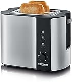 SEVERIN Automatik-Toaster, mit Brötchenaufsatz, hochwertiger Edelstahl Toaster...
