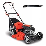 Scheppach MS161-46 Benzin Rasenmäher - 46 cm Schnittbreite | 55 Liter Fangkorb...