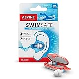 Alpine SwimSafe Ohrstöpsel - Wasserdichte Ohrstöpsel zum Schwimmen, Halten...