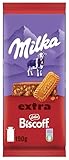 Milka Schokolade Extra Biscoff – Alpenmilch-Schokolade mit knusprigen Lotus...