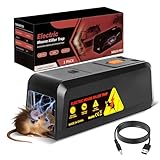 Rattenfalle Elektrisch, Elektrische Mausefalle 2800V Hochspannung – Großes...