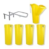 SIRL Profi Bauschuttrutsche Schuttrutsche Schuttrutschen Schuttrohr SET (5m (1x...