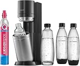 SodaStream Wassersprudler Duo mit CO2-Zylinder, 2X 1L Glasflasche und 2X 1L...