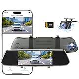 【2023 Version】 CHORTAU Spiegel Dashcam 7 Zoll Touch Screen Full HD 1080P,...