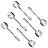Espresso Kaffeelöffel Edelstahl, 6 Stück Mini Löffel 10,4cm, Helles Besteck,...