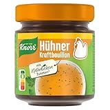 Knorr Hühner Kraftbouillon im Glas mit kräftigem Geschmack Hühnerbrühe mit...
