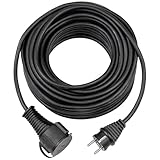 Brennenstuhl Qualitäts-Gummi-Verlängerungskabel 10m (IP44, Kabel für außen)...