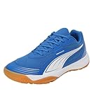 PUMA Unisex Solarflash III Indoor Court Shoe, Team Royal White, 43 EU