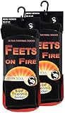 STARK SOUL FEETS on FIRE - 2 Paar Herren Ultra Thermo Socken, Warme Winter...