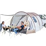 Skandika Camper Tramp 2 Busvorzelt | Freistehend mit Schlafkabine für 2-4...