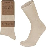 normani 3 Paar Socken aus Cashmere und Merinowolle mit Komfortbund ohne...