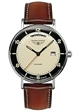 Bauhaus Aviation Herrenuhr Automatik Wochtag und Datum mit Lederband 2462-2
