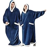 CASKIE Extra Lang Große Hoodie Sweatshirt XXXL, Original Decke Pullover, Super...