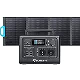 BLUETTI Solar Generator EB55 mit PV120 Solarpanel, 537Wh LiFePO4 Batterie mit 2...