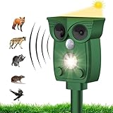 Ultraschall Solar Tiervertreiber, Marderschreck bis zu 12m Reichweite,...