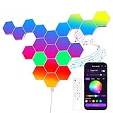 MeRGBW-Home 20 Pcs Hexagon LED Panels, Sechseck Gaming Deko LED Wandleuchte,...