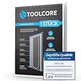 TOOLCORE® Staubschutztür mit Reißverschluss 1,1x2,2m [Extra Stark] Bautüre...