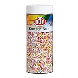 RUF Kunterbunte Nonpareilles, Zucker-Perlen, Streu-Dekor in bunten Farben, Mini...