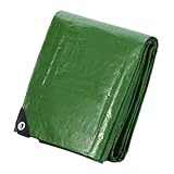 Velway Abdeckplane Gewebeplane 100g/m² grün - 3m x 4m=12m² Wasserdicht...