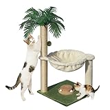Fantasreen Katze Kratzbaum 70cm Kleiner Kratzbaum Turm mit Hängematte,...