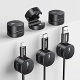 UGREEN 6 Stück Kabelhalter Kabelclips, Magnetische Selbstklebende Kabel...