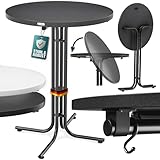 Casaria® Stehtisch Klappbar Outdoor Gastro Bistrotisch 2X Haken Ø 70 cm Rund...