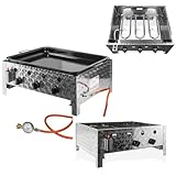 DEMA Gasbräter mit 3 Flammen – Leistungsstarker Gastrobräter für Grill &...