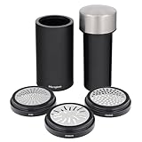 Microplane Universal Mill Edelstahlreibe mit Deckel | Ideal für Käse,...