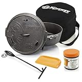 Petromax Feuertopf ft6 Einsteiger-Set - Dutch Oven mit Standfüßen inklusive...