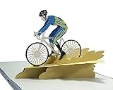 CUTPOPUP Bicycle - Pop-Up-Karte für Radfahrer, Fahrrad, Vatertag, Pop-Up-Karte,...
