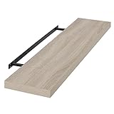 EUGAD Wandregal Wandboard Buchregal Hängeregal DVD CD Regal Holz Board 100cm...