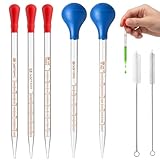 Pipette Set, 7-teilig mit Glaspipette 1ml 2ml 3ml 5ml 10ml und...