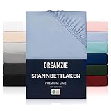 Dreamzie - Spannbettlaken 90x200cm | Mikrofaser Weich – Für Dicke Matratzen...