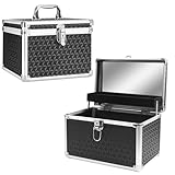 Gemsaya Kosmetikkoffer Hartschale mit Spiegel, Schminkkoffer Leer mit Schloss &...