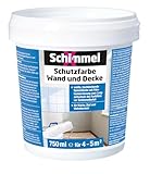 SchimmelX Schutzfarbe Wand und Decke 750 ml | hochdeckende Spezialfarbe | für...