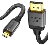 Silkland 10K 8K 4K Micro HDMI auf HDMI 2M, [8K@60Hz, 4K@120Hz] Micro HDMI 2.1,...