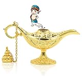 NATEE Aladdin Wunderlampe, Gold Metall Dekoration Öllampe, Klassische...