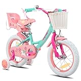 JOYSTAR Einhorn 14 Zoll Kinderfahrrad für 4 5 6 Jahre Mädchen, Kinderfahrrad...